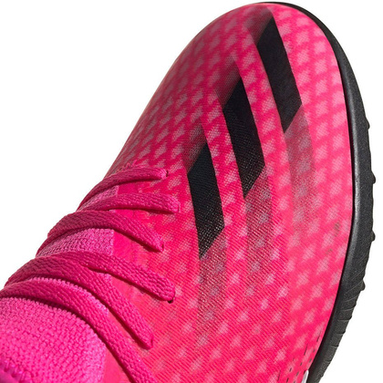 Różowo-czarne buty piłkarskie turfy Adidas X Ghosted.3 TF FW6940