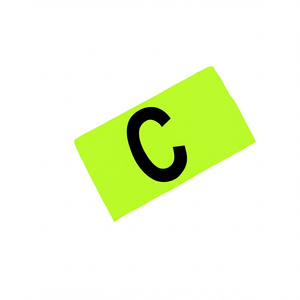 Seledynowa opaska kapitańska Yakimasport 100855 - junior