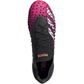 Czarno-różowe buty piłkarskie korki Adidas Predator Freak.1 L FG FW7244