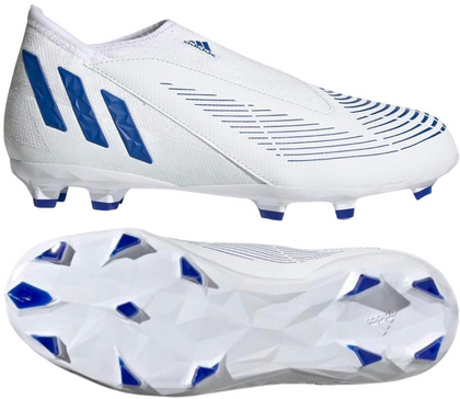 Białe buty piłkarskie korki Adidas Predator Edge.3 LL GX5208 - Junior