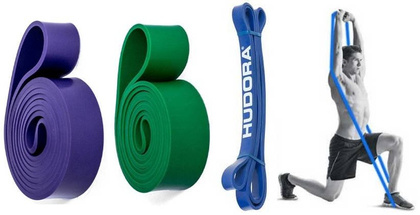 Zestaw taśm oporowych guma do ćwiczeń power band - 3 szt.