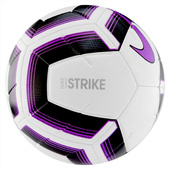 Biało-fioletowa piłka Nike Strike Team IMS SC3535-100 r5
