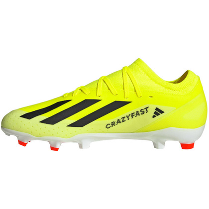 Seledynowo-białe buty piłkarskie Adidas X Crazyfast League IG0605