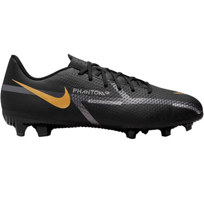 Czarne buty piłkarskie korki Nike Phantom GT2 Academy FG/MG DC0812 007 - Junior