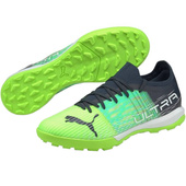 Granatowo-zielone buty piłkarskie turfy Puma Ultra 3.3 TT 106527 03 - Junior