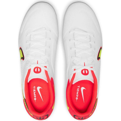 Biało-czerwone buty piłkarskie Nike Tiempo Legend 9 Academy FG/MG DA1174 176