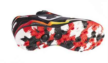 Czarno-czerwone buty piłkarskie Joma FS REACTIVE 2401 FSW2401TF
