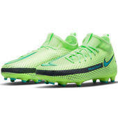 Seledynowe buty piłkarskie Nike Phantom GT Academy FG/MG CW6694 303 - Junior