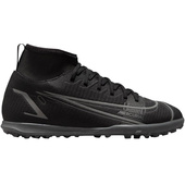 Czarno-szare buty piłkarskie turfy Nike Mercurial Superfly Club 8 CV0795 004 - Junior