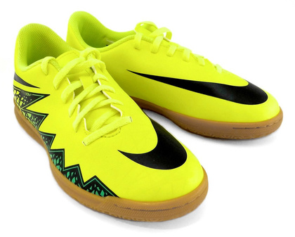 Żółte buty piłkarskie na halę Nike Hypervenom Phade IC 749911-703 JR