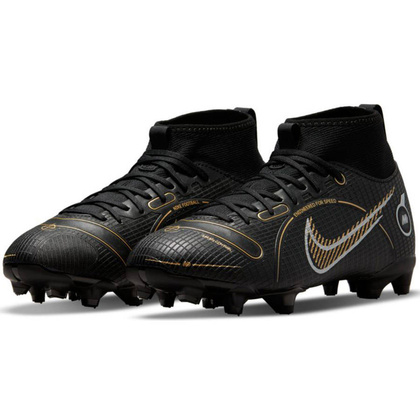 Czarne buty piłkarskie Nike Mercurial Superfly 8 Academy FG/MG DJ2854 007 - Junior