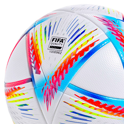 Biała piłka nożna Adidas Al Rihla League Fifa World Cup 2022 H57782 + pudełko