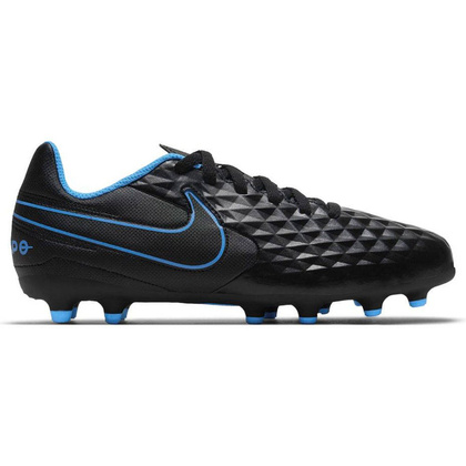 Czarno-niebieskie buty piłkarskie korki Nike Tiempo Legend 8 Club AT5881-090 - Junior