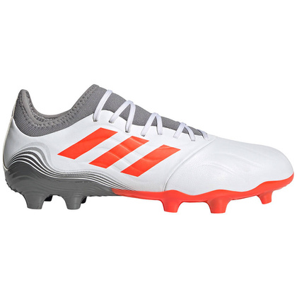 Biało-czerwone buty piłkarskie korki Adidas Copa Sense.3 FG FY6197