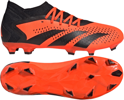 Pomarańczowo-czarne buty piłkarskie Adidas Predator Accuracy.3 FG GW4591
