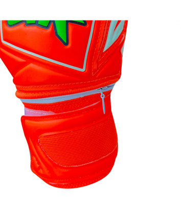 Pomarańczowo-zielone rękawice bramkarskie 4Keepers Guard Fogo