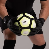 Czarne rękawice bramkarskie Football Masters Invictus X All Black