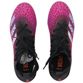 Czarno-różowe buty piłkarskie korki Adidas Predator Freak.3 FG FW7514