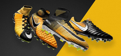 Pomarańczowo-czarne buty piłkarskie NIke Mercurial Victory FG 831945-801