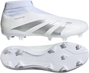 Białe buty piłkarskie Adidas Predator League LL FG IG7767