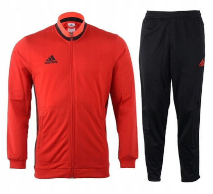 Czarno-czerwony dres treningowy Adidas Condivo AN9830