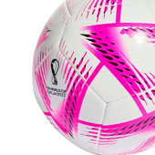 Biał-różowa piłka nożna Adidas Al Rihla Club Fifa World Cup 2022 H57787