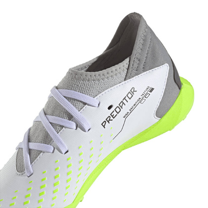 Szaro-seledynowe buty piłkarskie Adidas Predator Accuracy.3 IE9450 - Junior