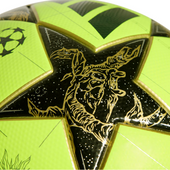 Seledynowo-czarna piłka nożna Adidas UCL UEFA Champions League JZ9994