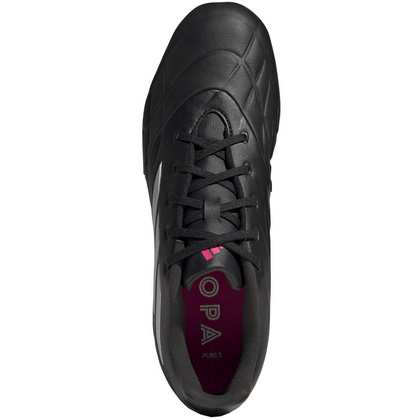 Czarno-białe buty piłkarskie korki Adidas Copa Pure.3 FG HQ8942