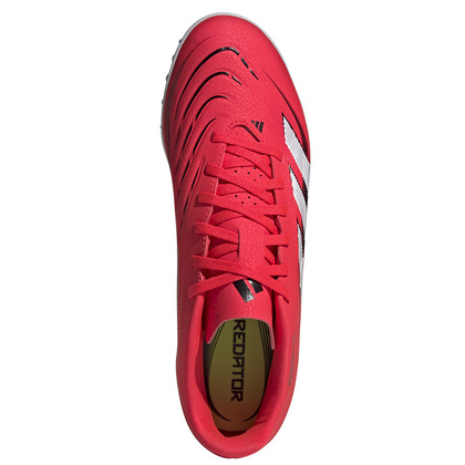Czerwono-białe buty piłkarskie Adidas Predator League TF ID3784