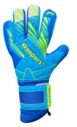 Turkusowo-niebieskie rękawice bramkarskie 4Keepers Soft Azur NC
