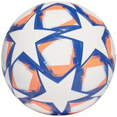 Biało-niebieska piłka nożna Adidas Finale 20 Junior 350g FS0266 - rozmiar 4