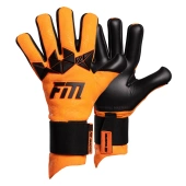 Pomarańczowo-czarne rękawice bramkarskie Football Masters Varis X PRO Orange Fluo