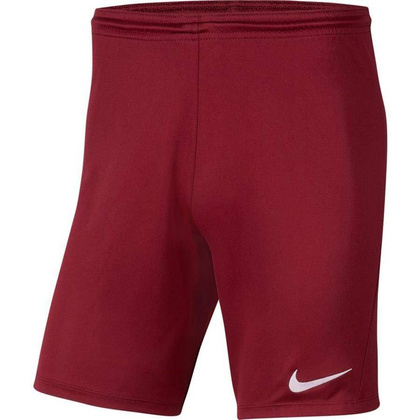 Bordowe spodenki Nike Park III BV6865 677 - Junior