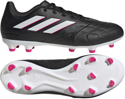 Czarno-białe buty piłkarskie korki Adidas Copa Pure.3 FG HQ8942