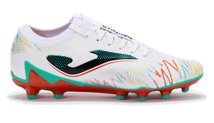 Biało-czerwone buty piłkarskie Joma Striker 2502 STRIS2502FG