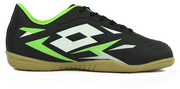 Czarno-zielone buty piłkarskie halówki Lotto Solista 700 VI  218138 1I3 - Junior