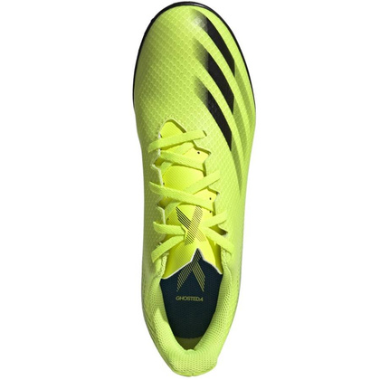 Seledynowo-czarne buty piłkarskie turfy Adidas X Ghosted.4 TF FW6917