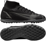 Czarno-szare buty piłkarskie turfy Nike Mercurial Superfly Club 8 CV0795 004 - Junior