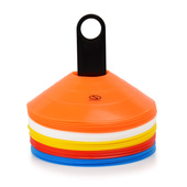 Kolorowe pachołki talerzyki stożkowe 50szt. TT50-19MULTI