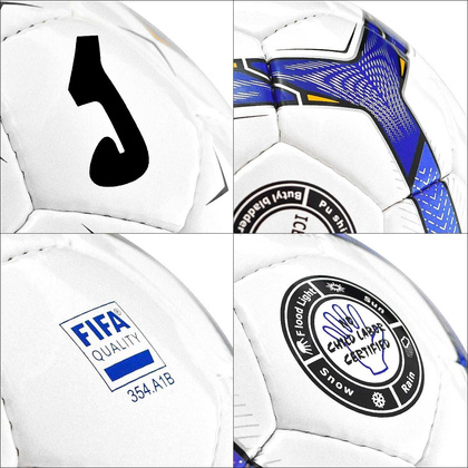Biała piłka nożna Joma Iceberg FIFA - rozmiar 5