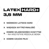 Czarno-błękitne rękawice bramkarskie Football Masters Invictus X Training Black Blue