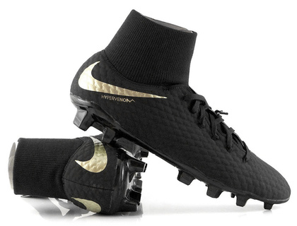 Czarne buty piłkarskie Nike Hypervenom Phantom Academy DF FG AH7268-090