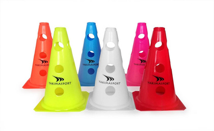 Czerwony pachołek z otworami 23 cm Yakimasport 100606