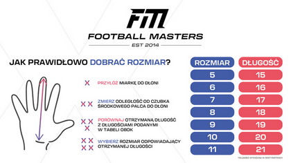 Pomarańczowo-czarne rękawice bramkarskie Football Masters Invictus X PRO Orange Fluo