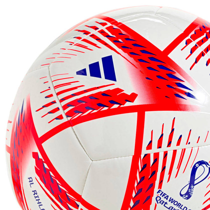 Biało-czerwona piłka nożna Adidas Al Rihla Club Fifa World Cup 2022 H57801