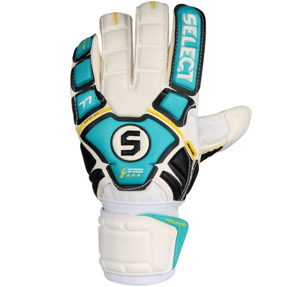 Niebiesko-białe rękawice bramkarskie Select 77 Super Grip 2015