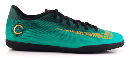 Zielono-czarne buty pilkarskie na halę Nike Mercurial Vapor Club IC CR7 AJ3737-390