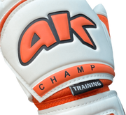 Biało-pomarańczowe rękawice bramkarskie 4Keepers Champ Training VI RF2G