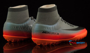 Szaro-pomarańczowe buty piłkarskie na orlik Nike Mercurial Victory CR7 DF TF 903612-001